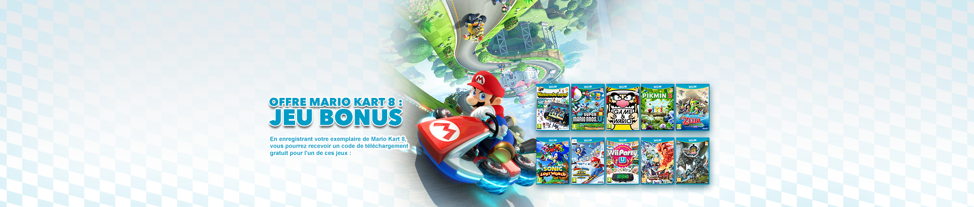Offre Mario Kart 8 : jeux bonus