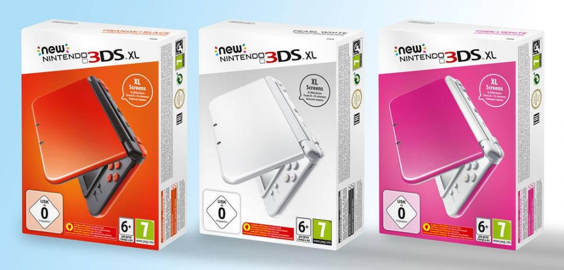 La New Nintendo 3DS XL se pare de trois coloris